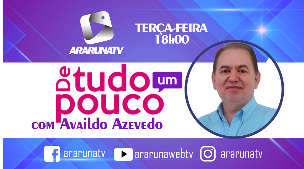 De tudo um Pouco, com Availdo Azevedo tem estreia marcada para terça-feira (15) na ArarunaTV