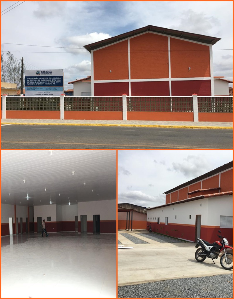 Obras da nova base do SAMU de Araruna entram na fase final