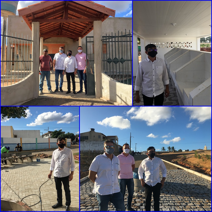 Prefeito em exercício Iran Motos visita obras em Araruna