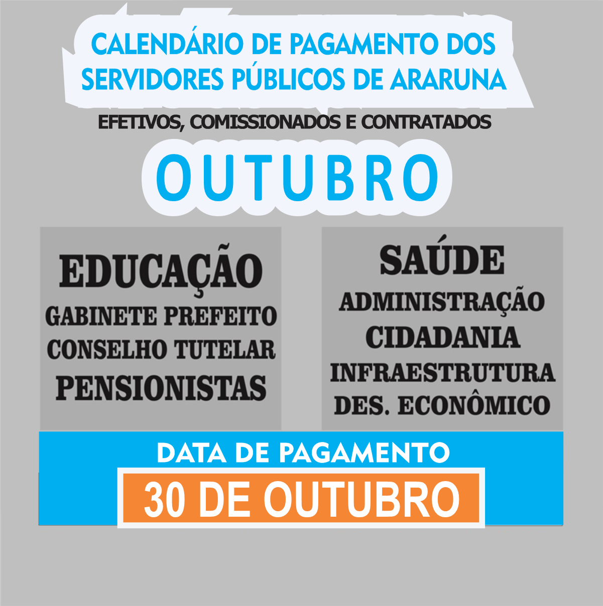Servidores municipais de Araruna recebem salários de outubro nesta sexta-feira (30)