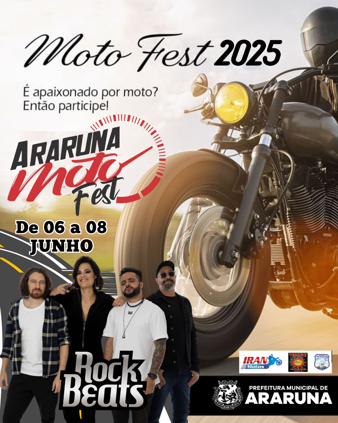 Araruna sedia o MotoFest, grande evento de motociclismo nos dias 06, 07 e 08 de junho