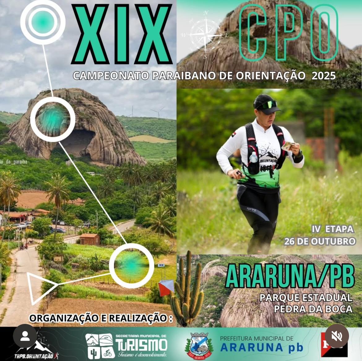 Araruna sediará o XIX Campeonato Paraibano de Orientação