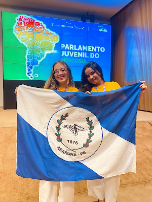 Estudantes de Araruna da ECIT Benjamim Maranhão representam a Paraíba na Etapa Nacional do Parlamento Juvenil do Mercosul