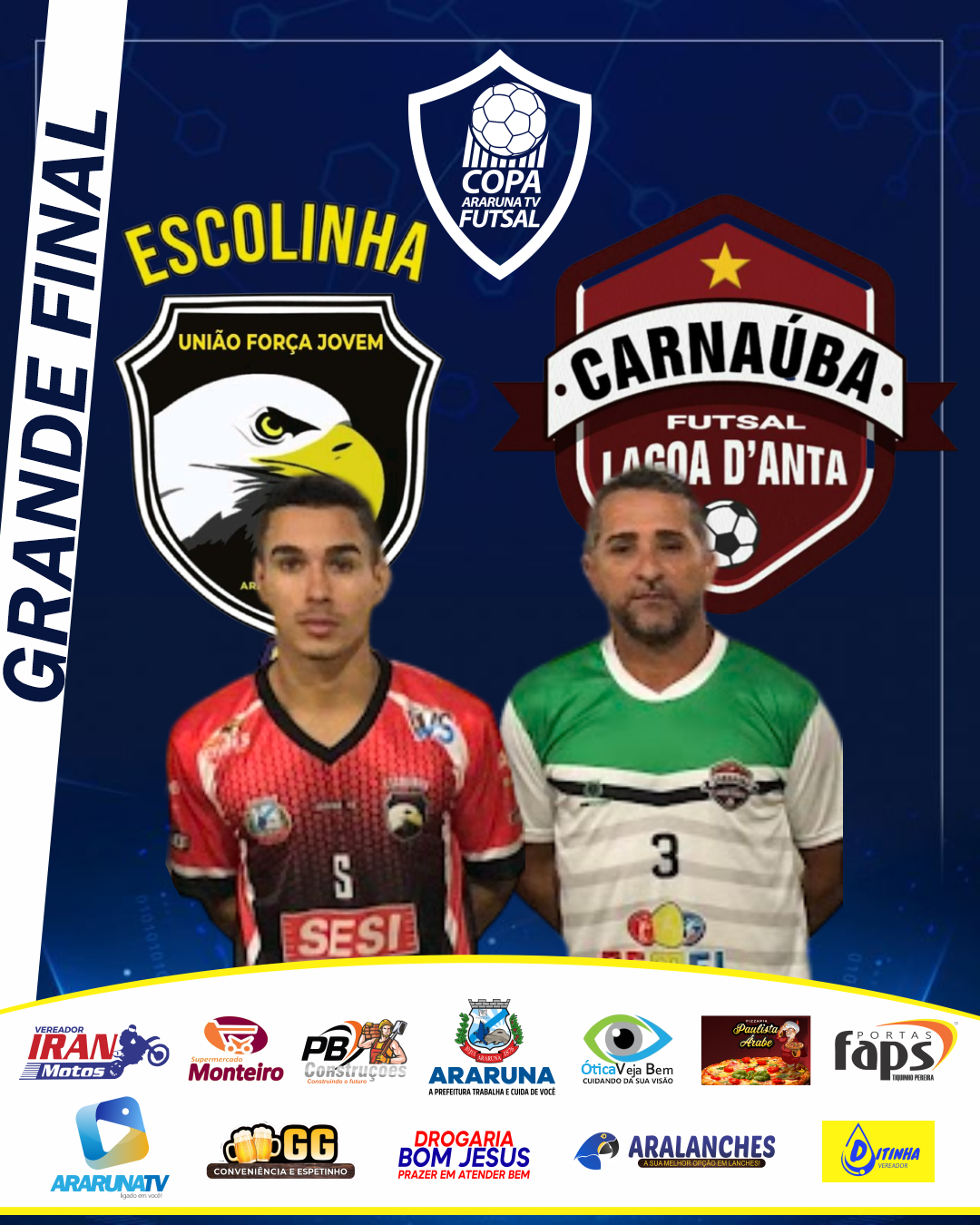 Hora de decisão! Finalistas da Copa ArarunaTV de Futsal são definidos; veja confrontos