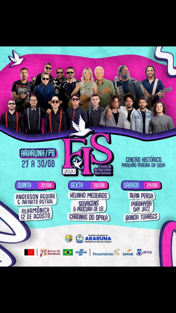 Araruna realiza 2º Festival de Inverno das Serras com quatro dias de cultura, gastronomia e música