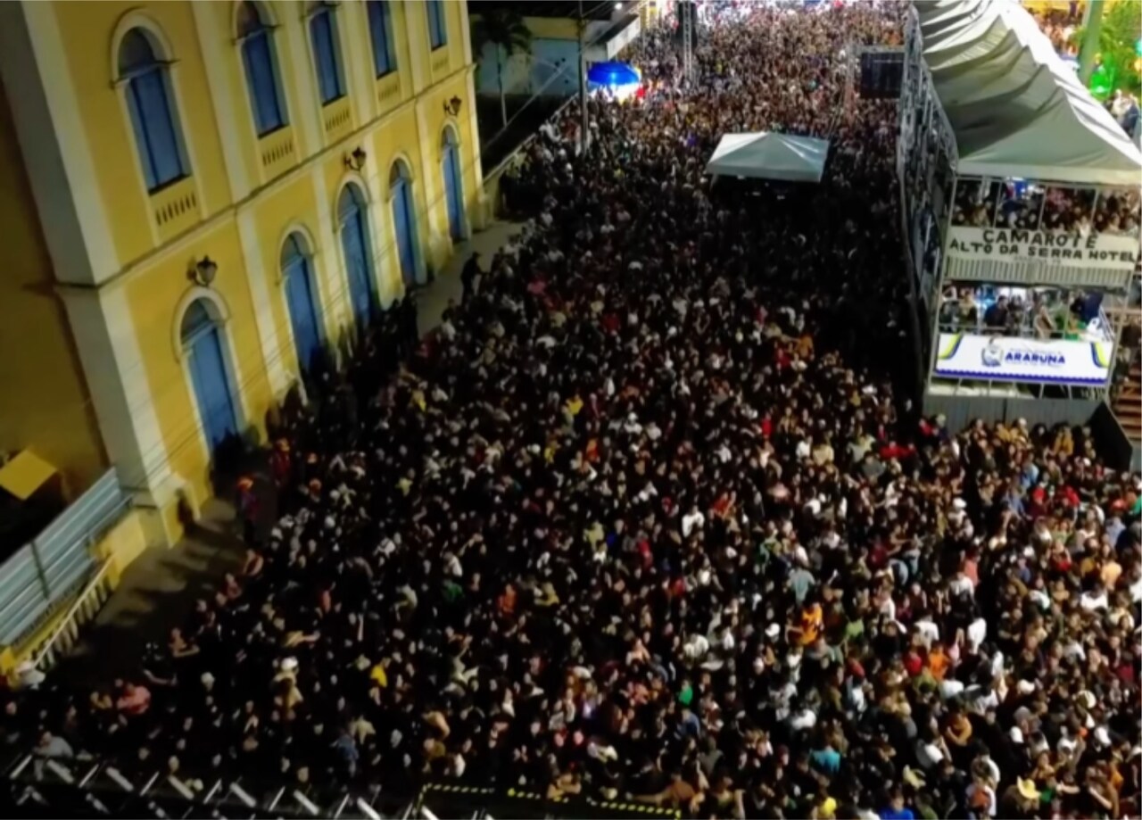 Com recorde de público, São João na Serra 2025 é realizado com sucesso em Araruna