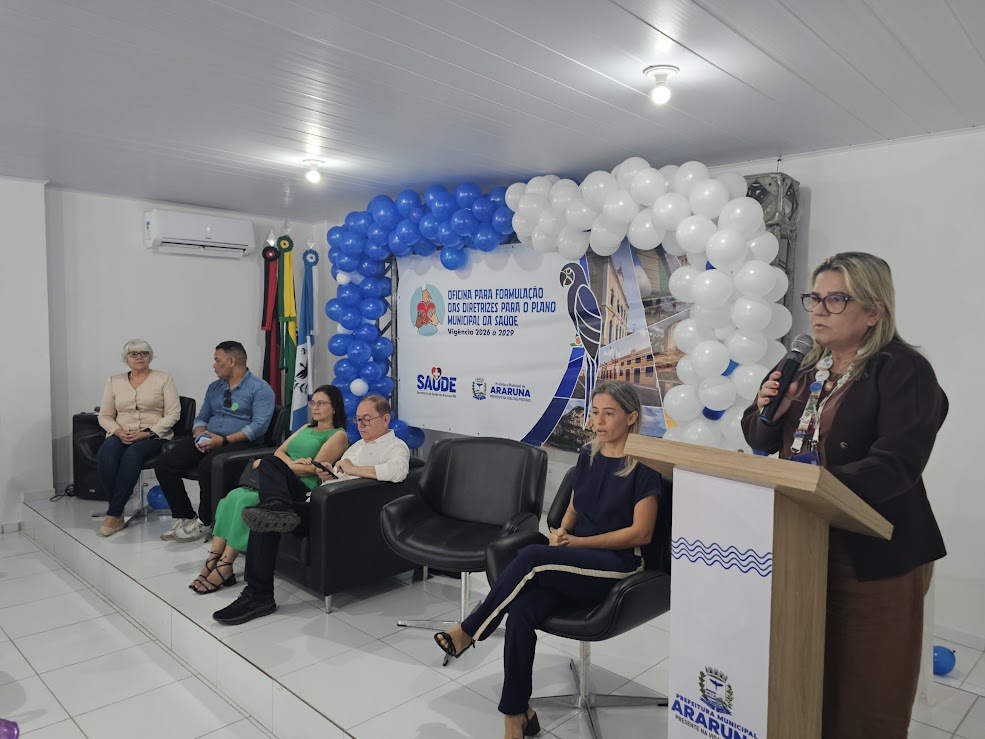 Prefeitura de Araruna realiza oficina para elaboração das diretrizes do Plano Municipal de Saúde