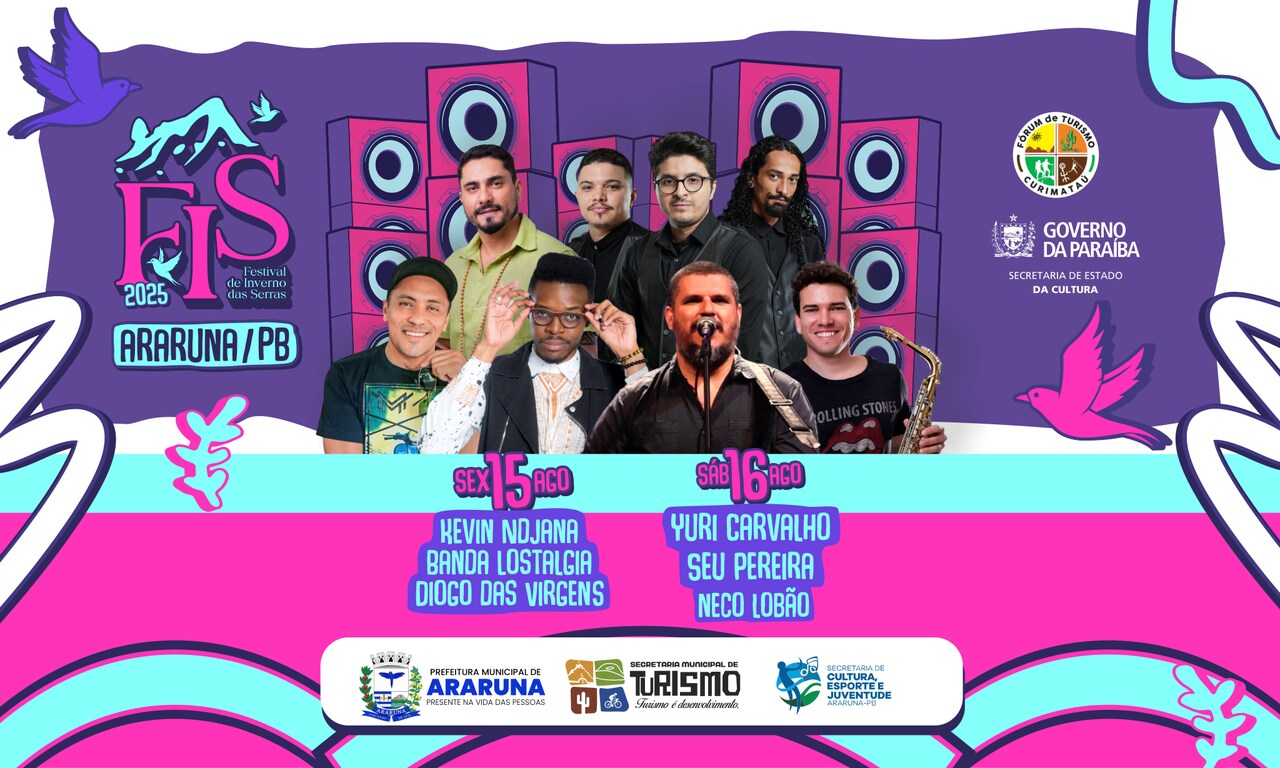 Araruna realiza Festival de Inverno das Serras de 13 a 17 de agosto