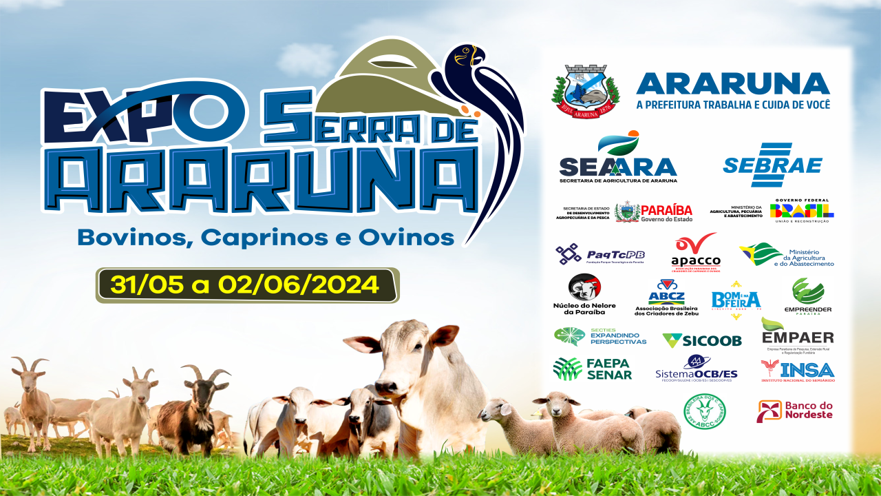 1º Expo Serra de Araruna começa nesta sexta-feira com expectativa de reunir grande público em três dias de evento que une entretenimento e negócios