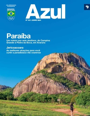 Pedra da Boca e Roteiro Paraíbe-se é capa e matéria de destaque na edição de junho da Revista Azul