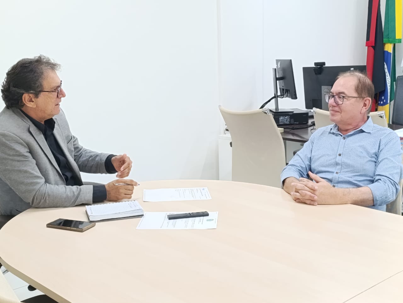 Prefeito de Araruna, Availdo Azevedo participa de reunião com o diretor do Instituto Nacional do Semiárido