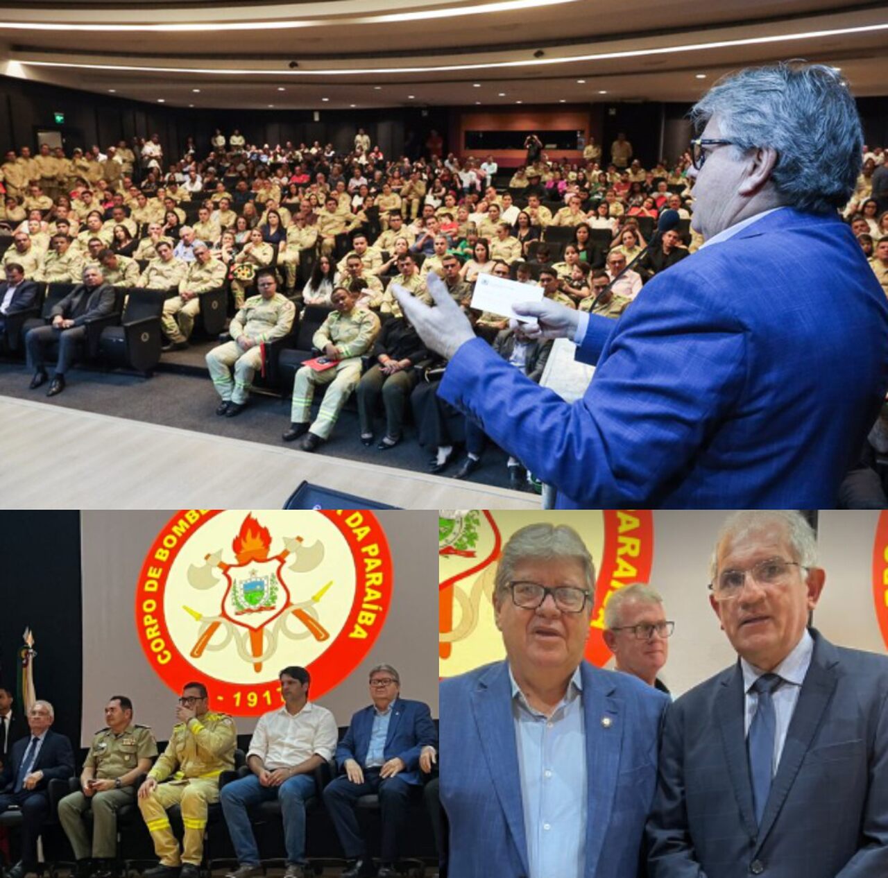 Representando a FAMUP, prefeito Vital Costa participa da cerimônia de promoção de 138 oficiais do Corpo de Bombeiros