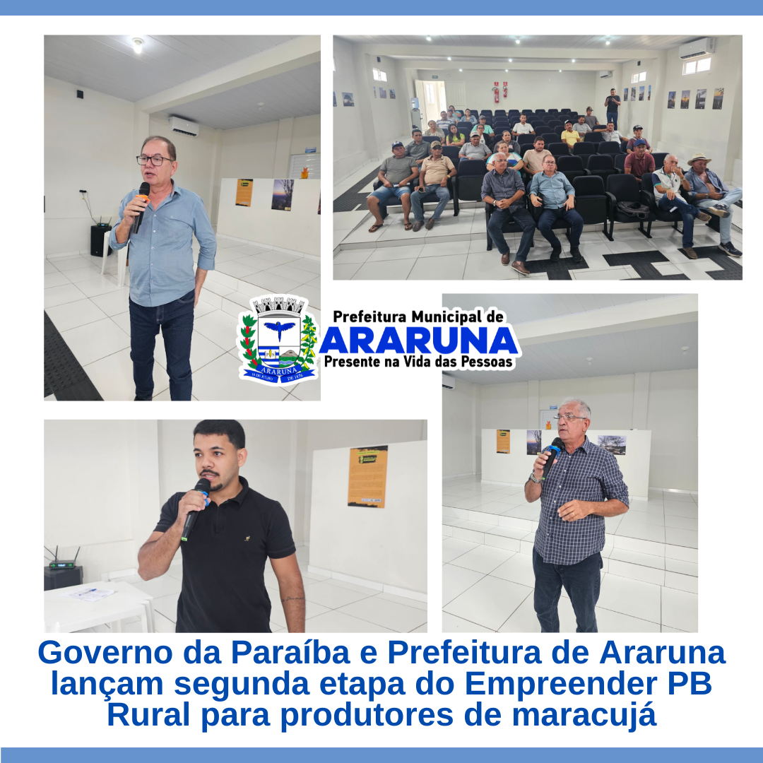 VÍDEO: Governo da Paraíba e Prefeitura de Araruna lançam segunda etapa do Empreender PB Rural para produtores de maracujá