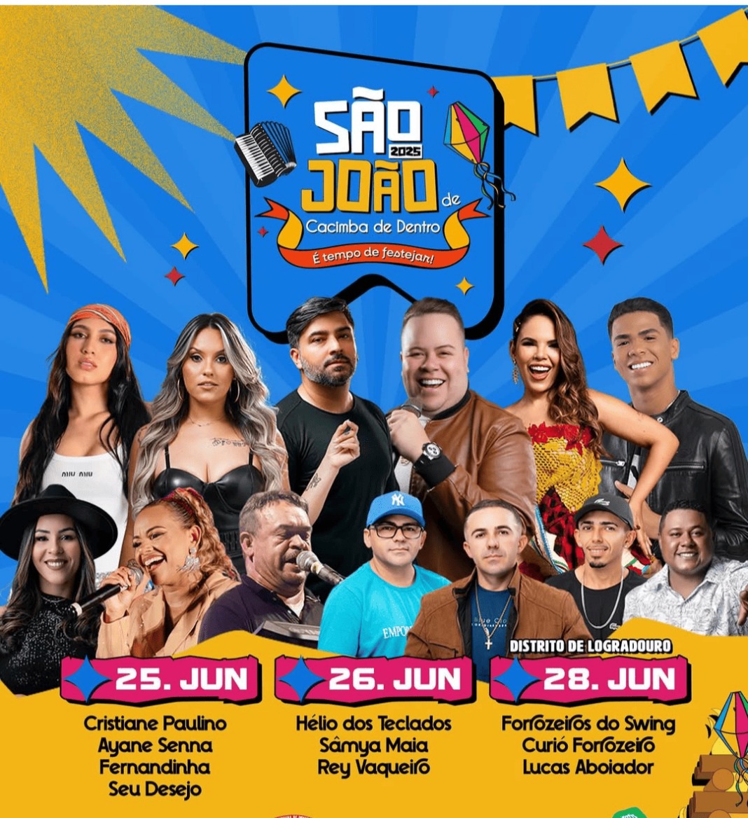 Prefeitura de Cacimba de Dentro divulga programação do São João 2025