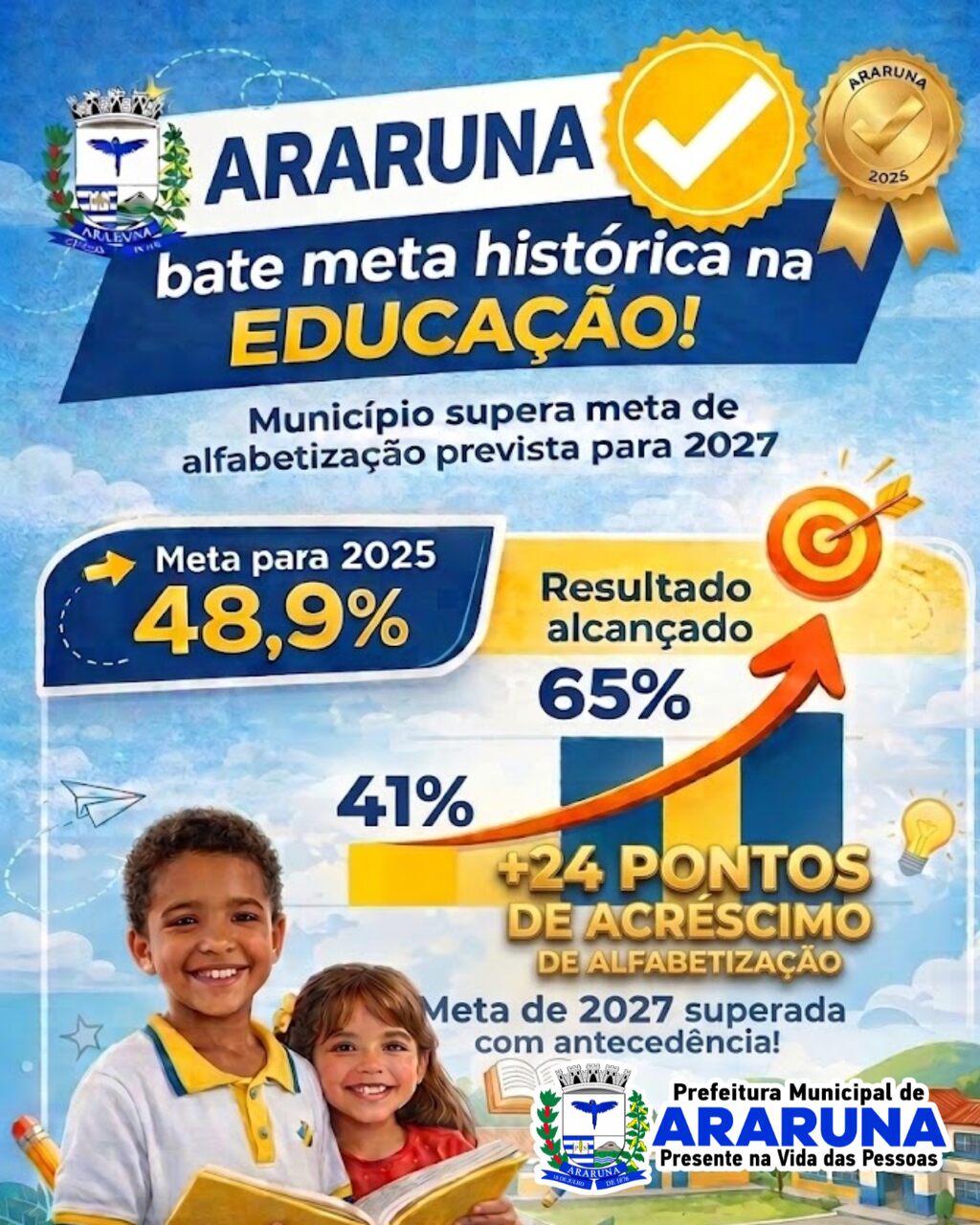 Araruna faz história na educação e prefeito Availdo Azevedo parabeniza secretária de educação pelo trabalho desenvolvido