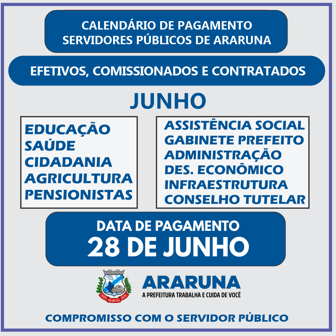 Prefeitura de Araruna antecipa pagamento e todos os servidores recebem salário nesta sexta-feira (28)