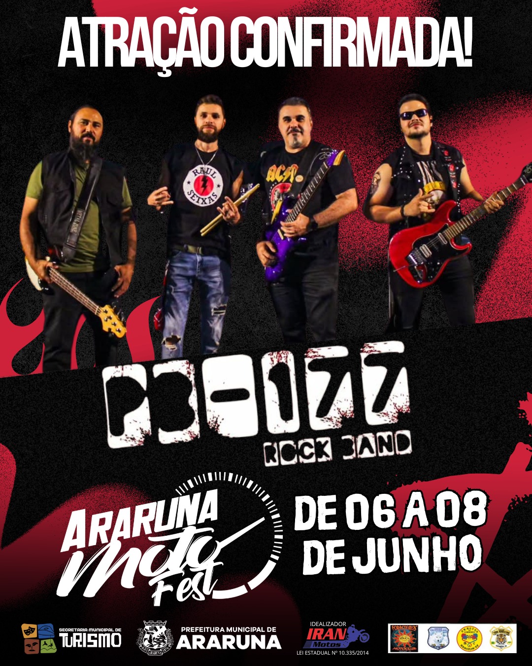 Banda PB 177 é mais uma atração confirmada no Araruna Moto Fest 2025