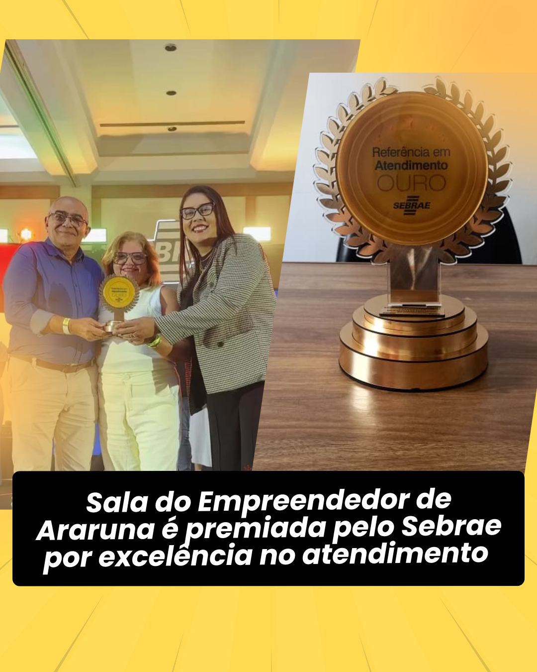 Sala do Empreendedor de Araruna é premiada pelo Sebrae por excelência no atendimento
