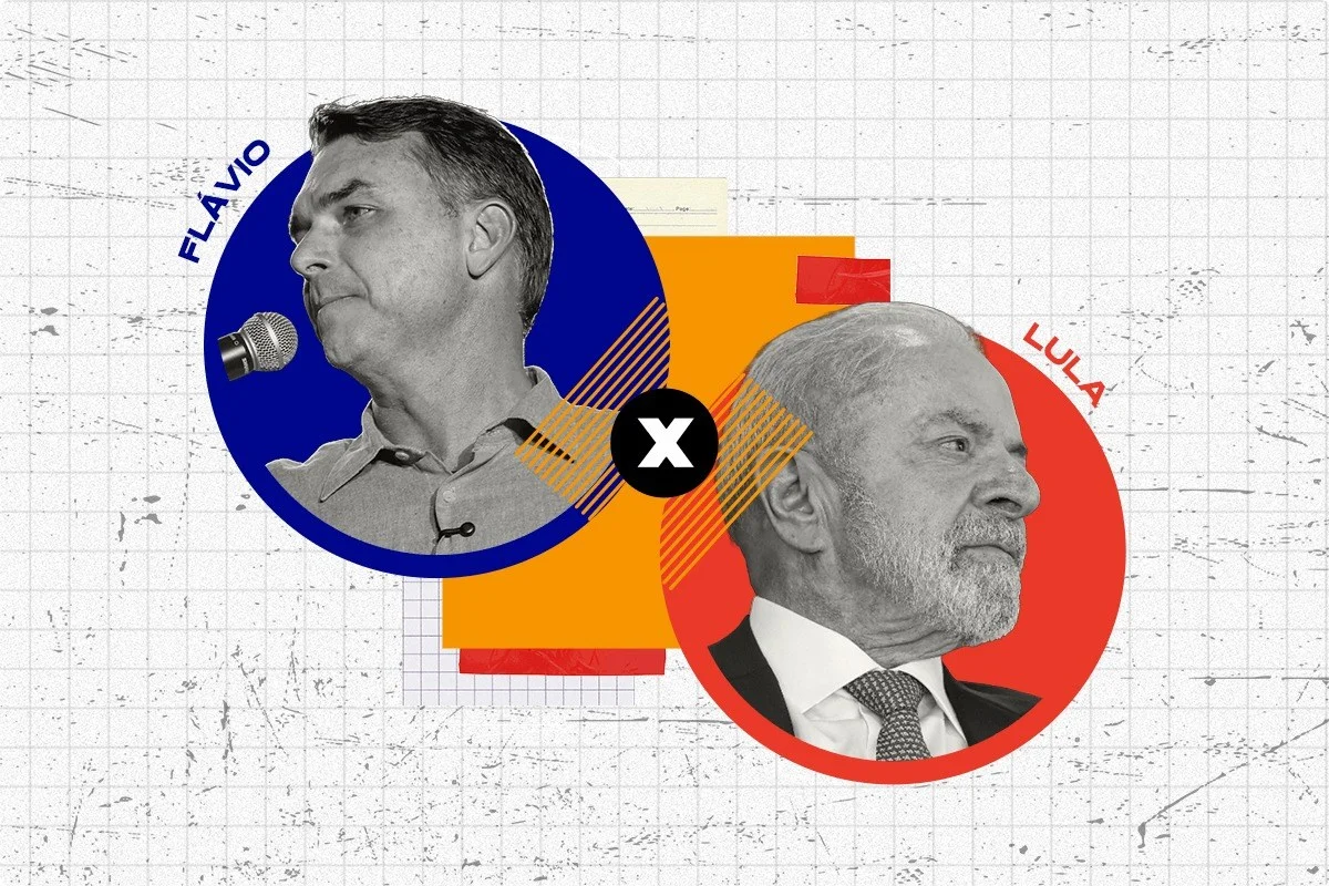 Datafolha: Flávio Bolsonaro tem 47% no segundo turno, contra 45% de Lula