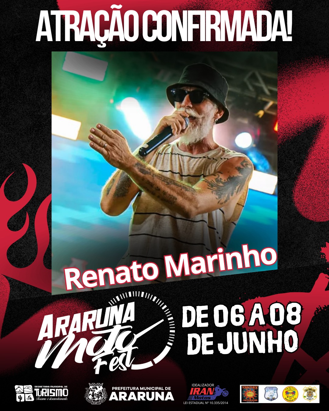 A galera pediu e ele está de volta ao palco do Araruna Moto Fest 2025