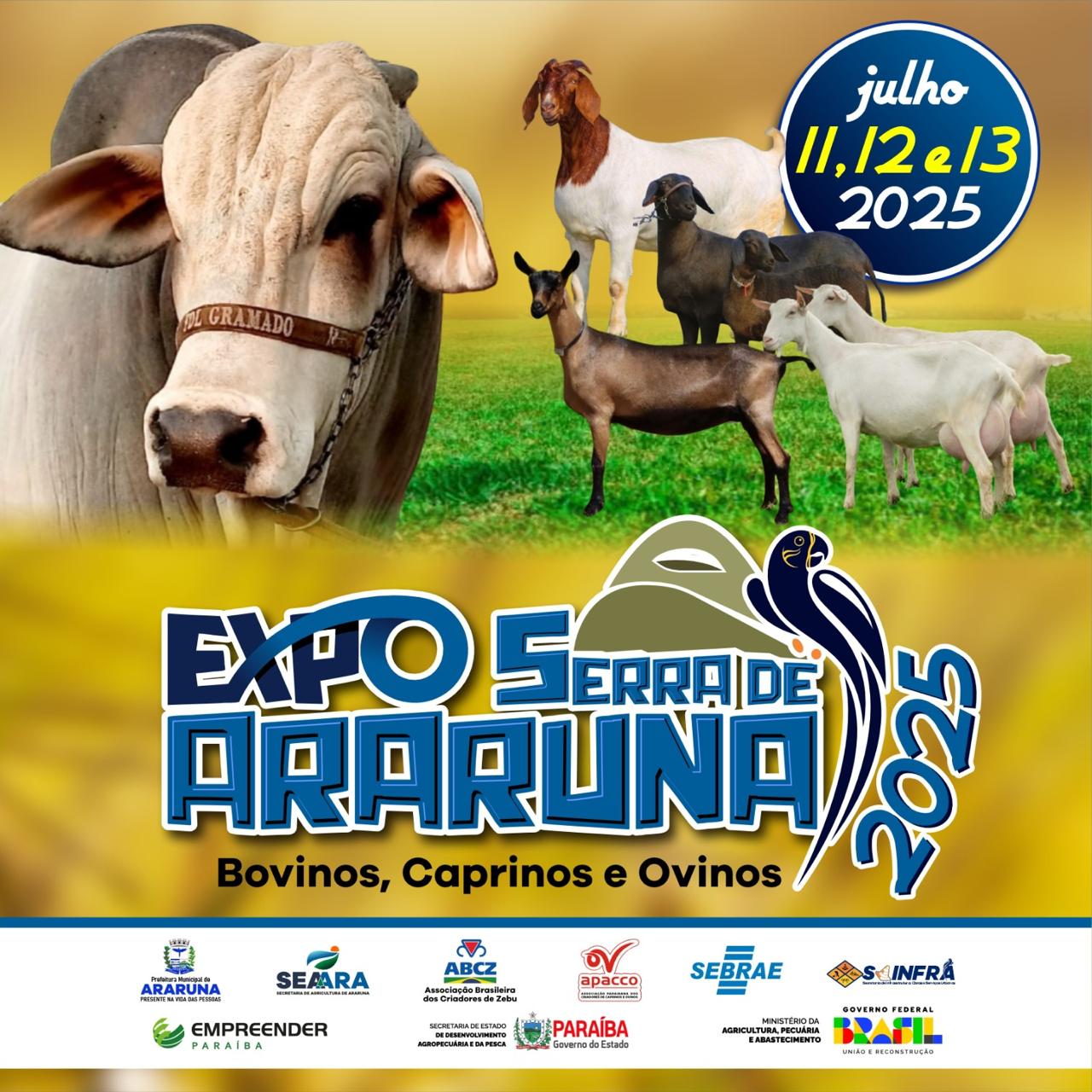 Programação da 2ª Expo Serra de Araruna começa nesta sexta-feira com apoio do Governo do Estado