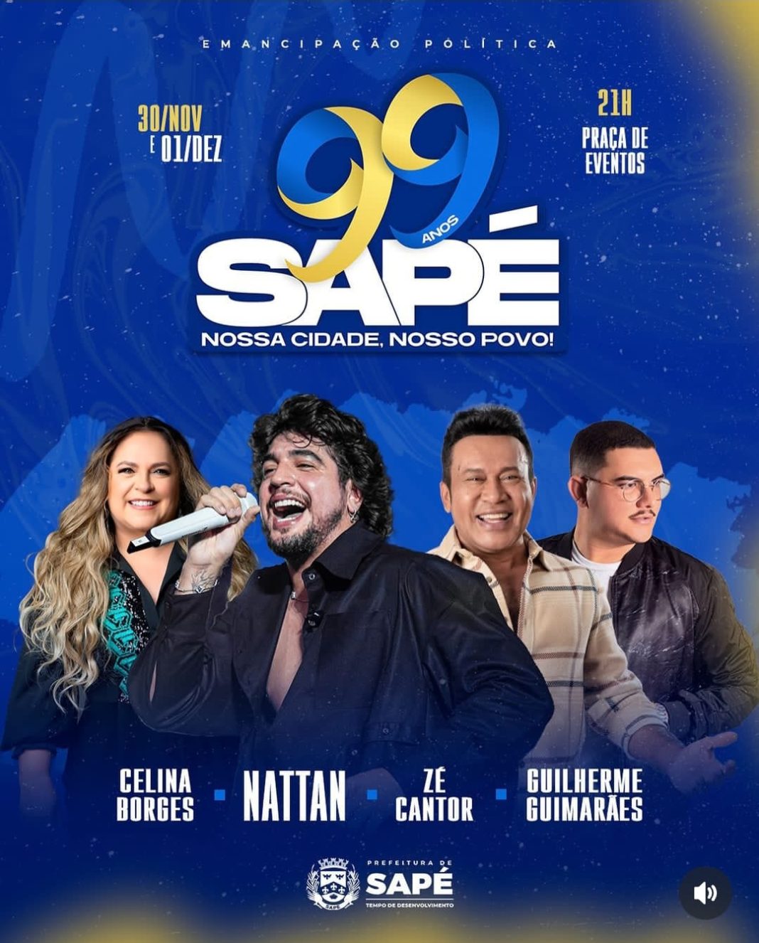 Emancipação política de Sapé tem programação musical divulgada