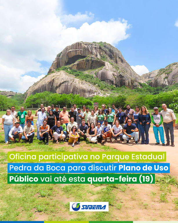 Oficina participativa no Parque Estadual Pedra da Boca para discutir Plano de Uso Público vai até esta quarta-feira (19)