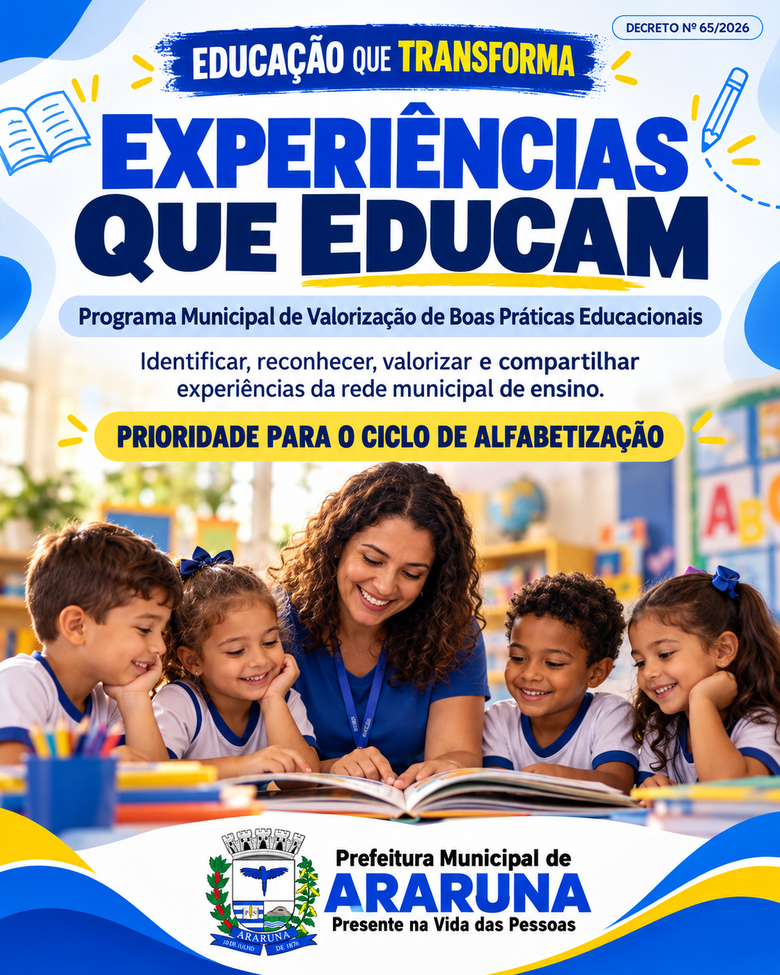 Araruna institui programa “Experiências que Educam” para valorizar boas práticas na rede municipal de ensino