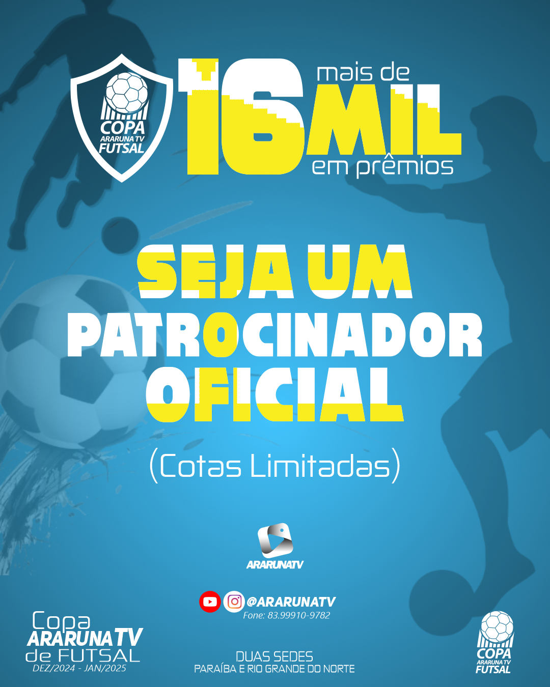 Preparados para a emocionante Copa ARARUNATV de Futsal 2024/2025?