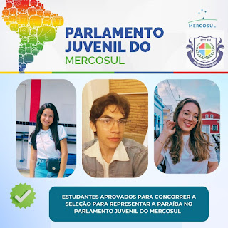 ECIT Benjamin Maranhão tem três projetos aprovados para o Parlamento Juvenil do Mercosul
