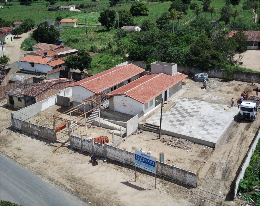 Obra de reforma da Escola Municipal de Mata Velha segue em ritmo acelerado em Araruna