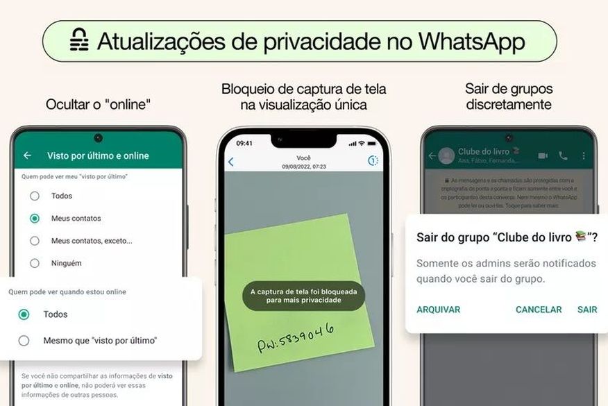 Sem climão: WhatsApp vai permitir que usuário fique ‘off-line’ e saia de grupos ‘de fininho’